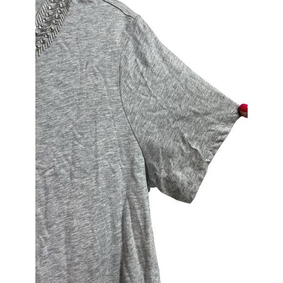 Brooks Brothers Red Fleece Gray Beaded Neckline Bow Tie Back Shirt Medium - Picture 5 of 8